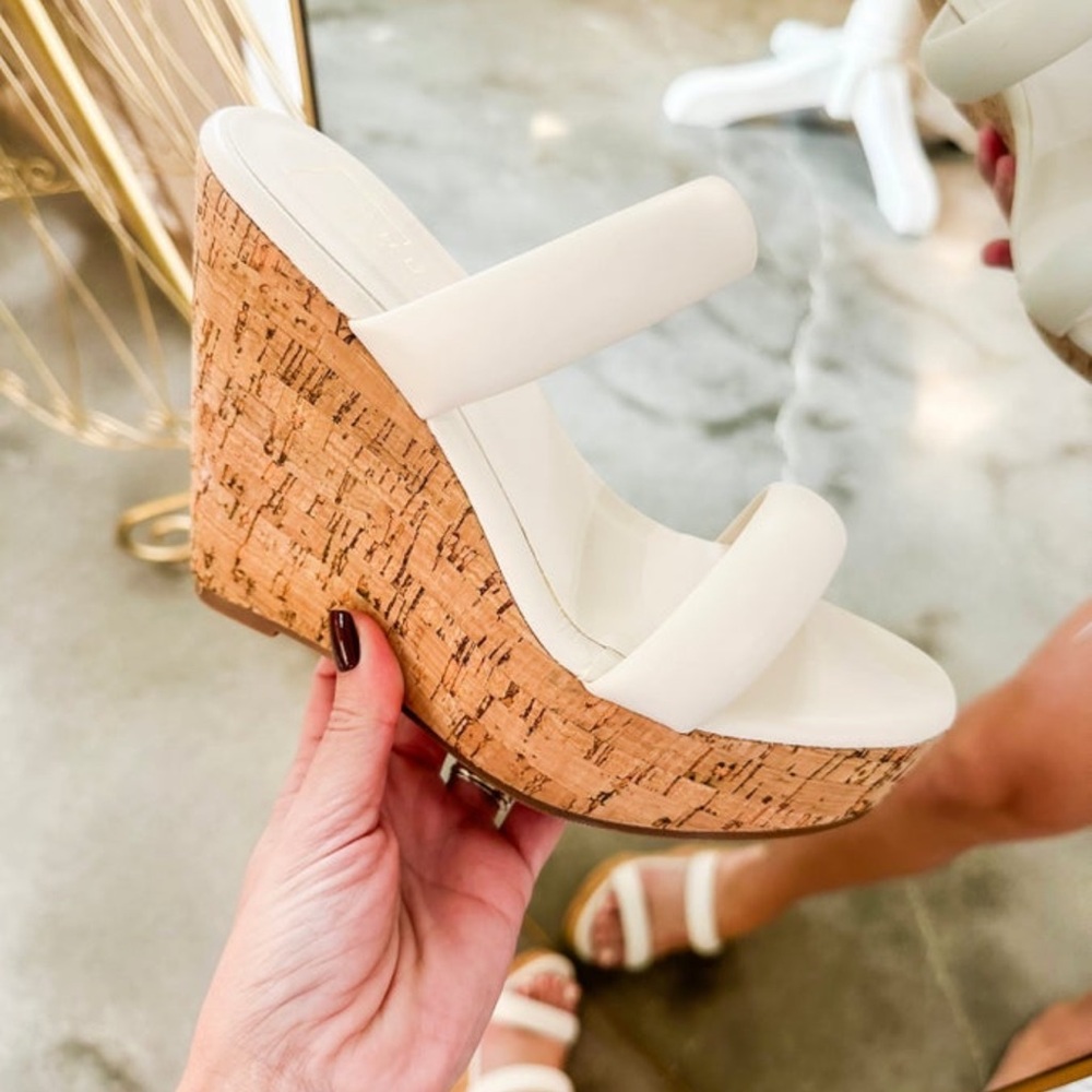 ShuShop Kendra wedges. Worn only to try on.